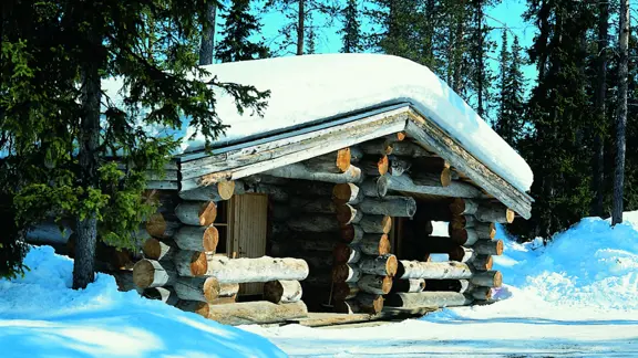 Lapland Hotels Äkäshotelli Log Cabin Outdoor Winter