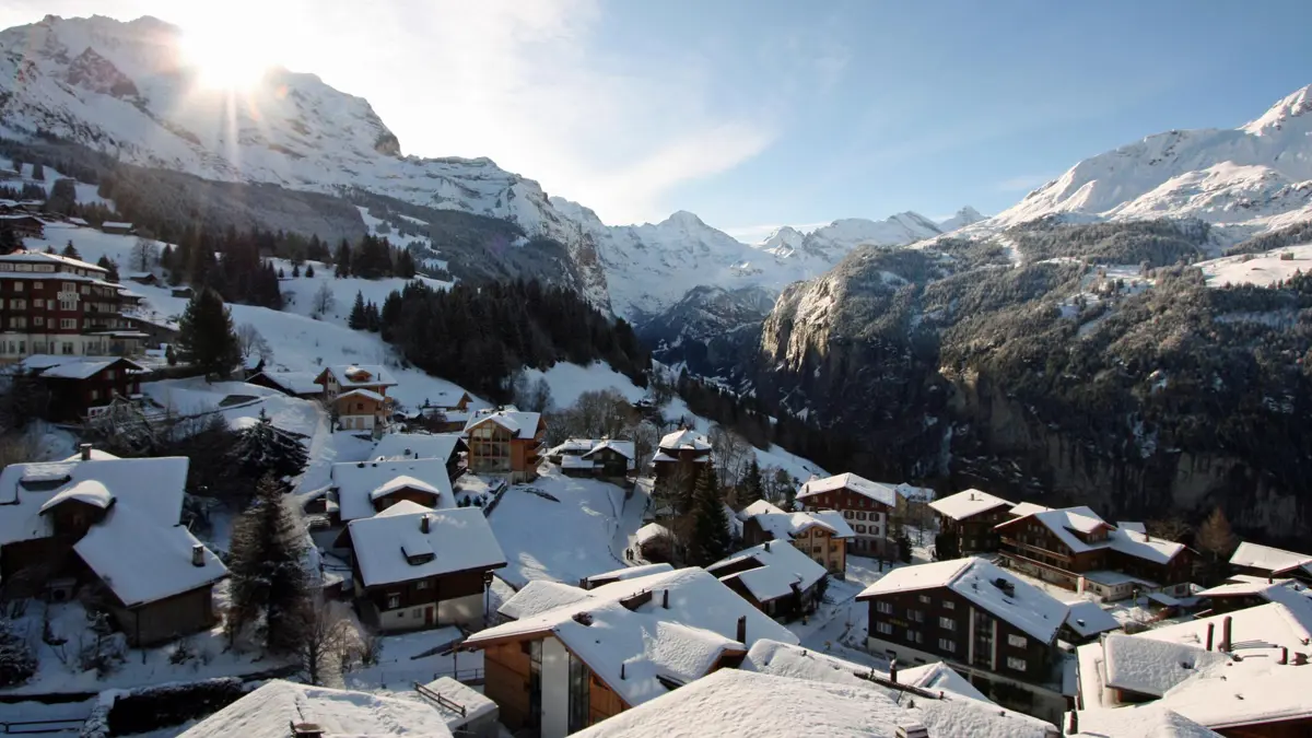 Hotel Caprice Wengen South Facing View