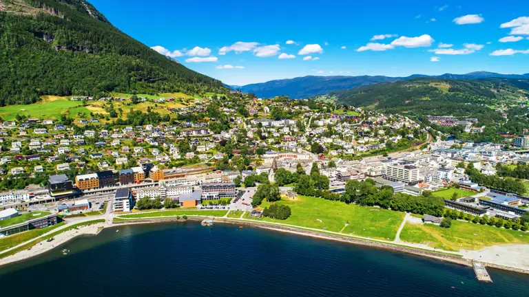 A scenic view of a landscape