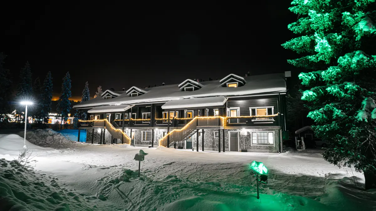 Levi Black Apartments Levi Exterior Night