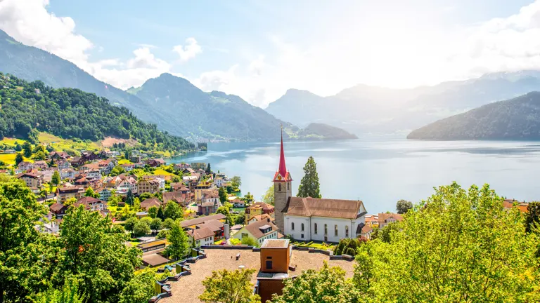 A scenic view of a landscape