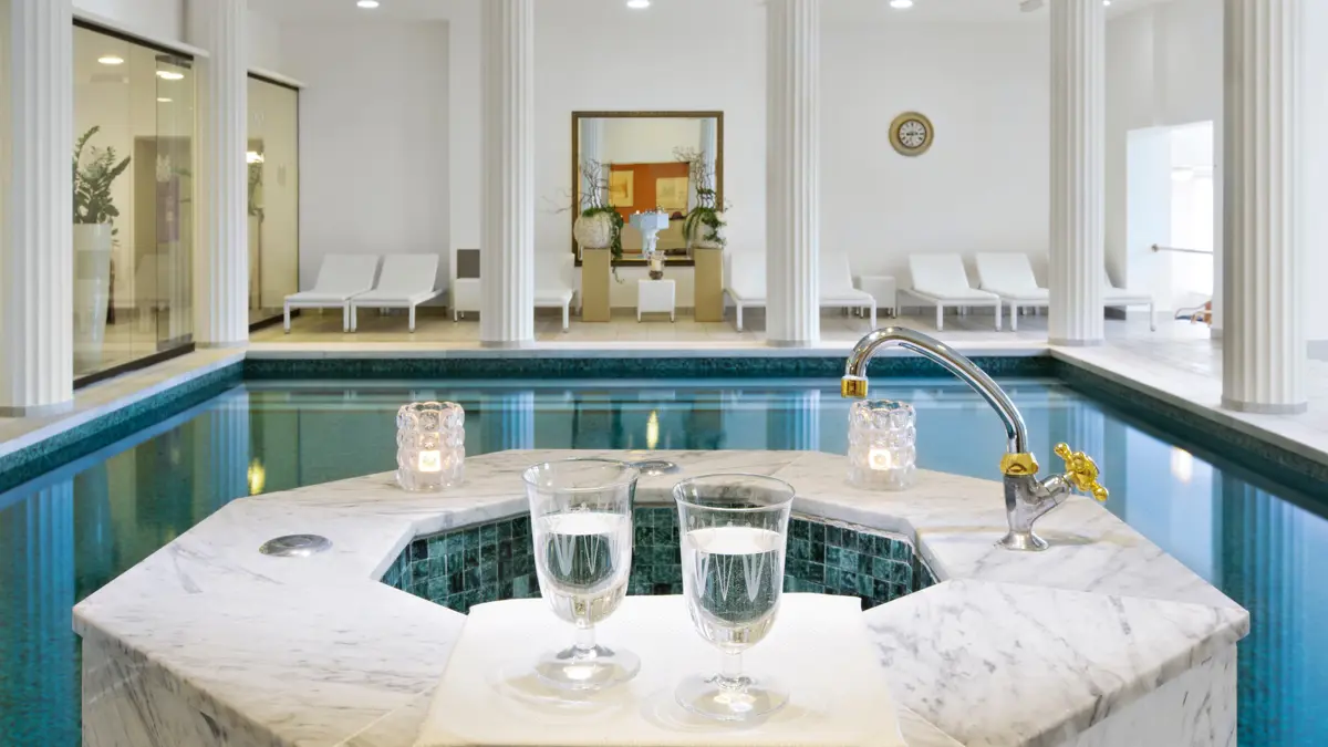 Grand Hotel Toplice Lake Bled Indoor Pool Spa Area