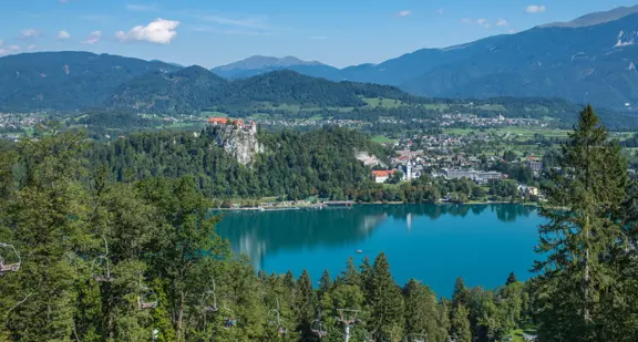 Lake Bled Straza Mountain