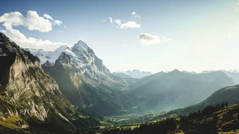 A scenic view of a landscape