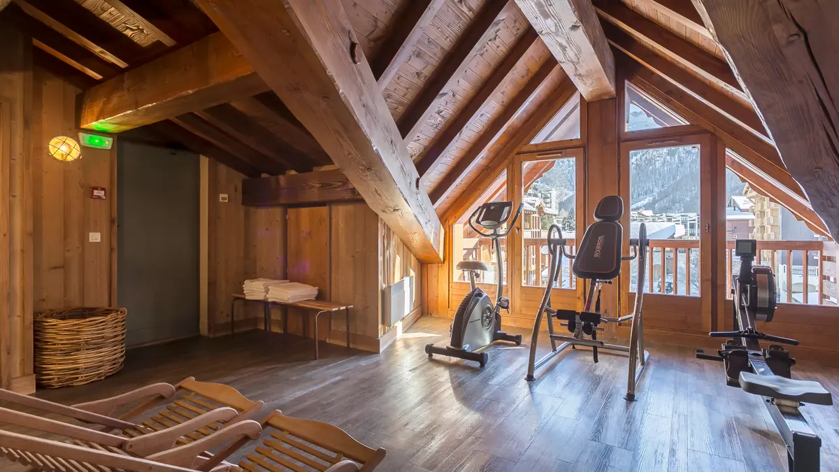 Hotel Kandahar Val d'Isere fitness room