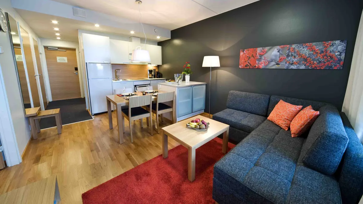 Panorama Hotel Levi Two Bedroom Apartment Kitchenette