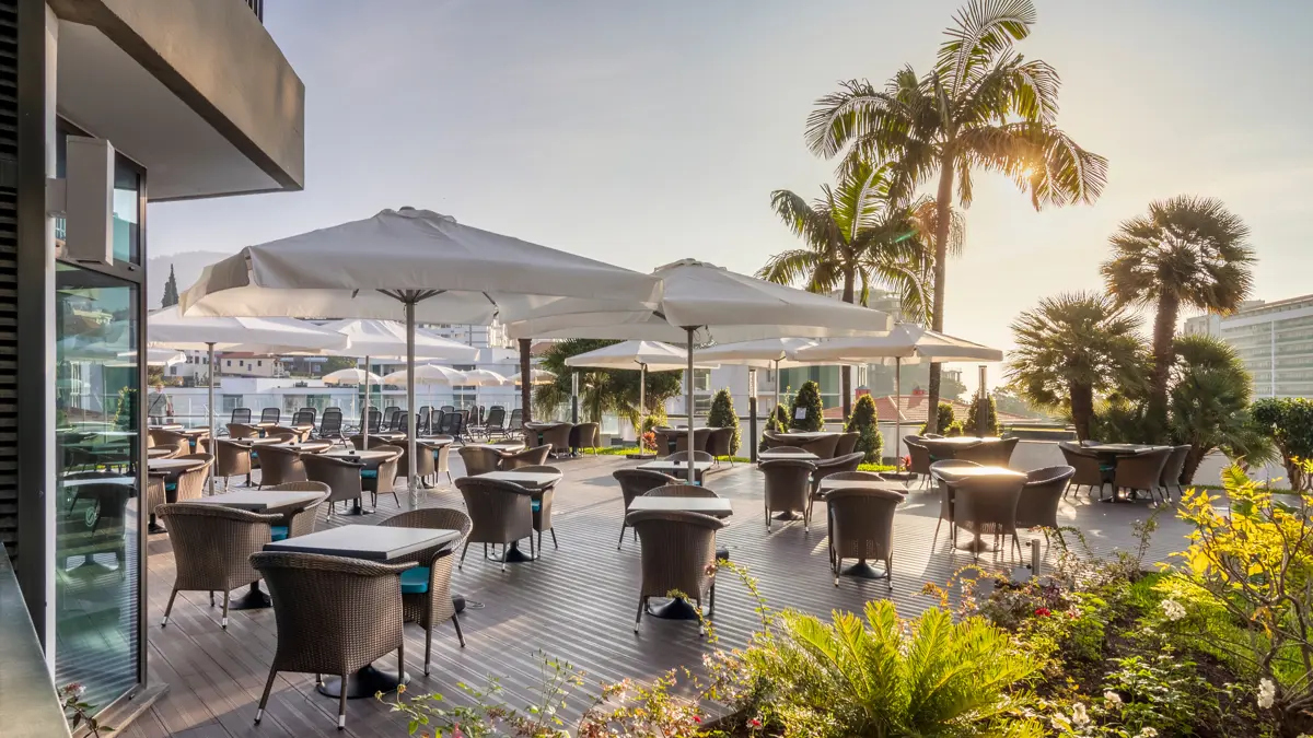 Enotel Magnolia Funchal Terrace At The Alma Bar Restaurant