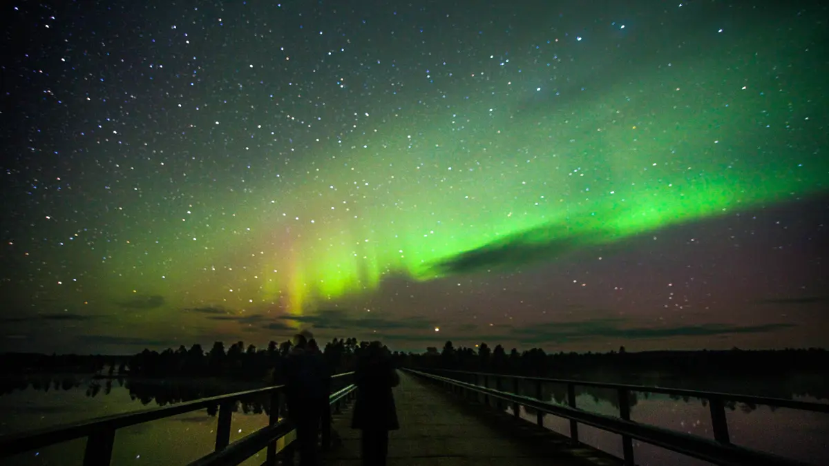 Muotka Wilderness Lodge Saariselka Aurora Borealis 2