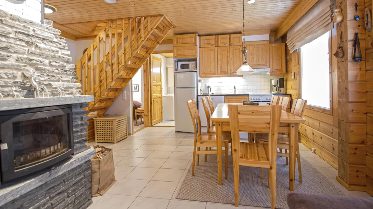 Yllas Log Cabins Yllas Kevätriekko Cabin Living Space Two Bedroom (1)