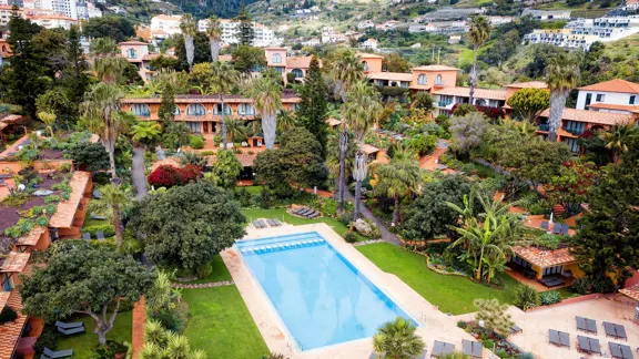 Quinta Splendida Canico Aerial View Of The Hotel And Pool