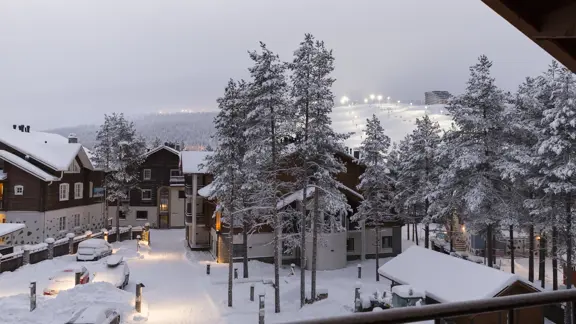 Levi Central Apartments Levi Pikkukarhu Balcony View