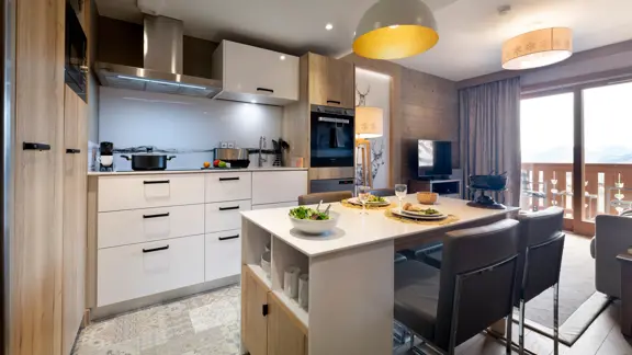 One Bedroom Apartment Kitchen