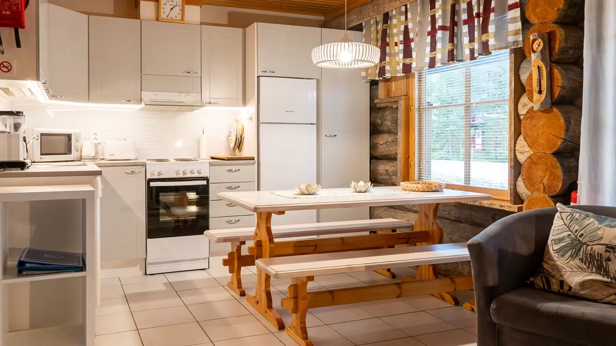 Levi Log Cabins Levi Lomailevi C10 Cabin Kitchen