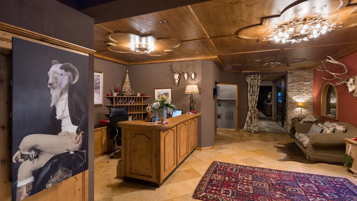 Italy, Dolomites, Selva, Hotel Somont, Reception