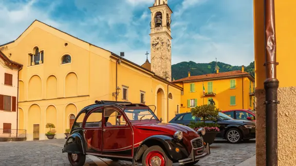 Colourful Buildings & Church