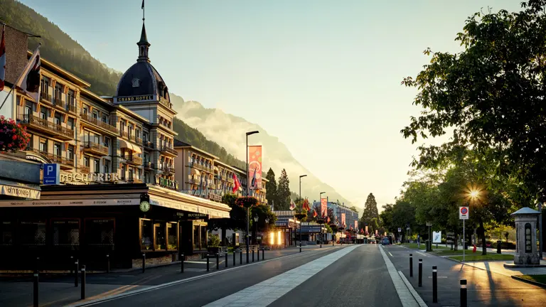 A scenic view of a landscape