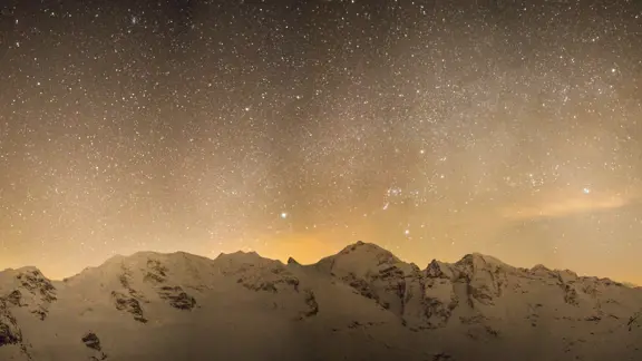 St.Moritz Switzerland Night Sky