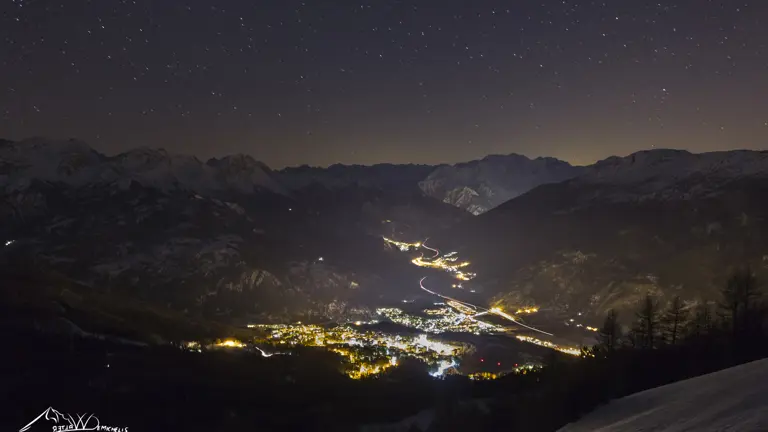 A scenic view of a landscape