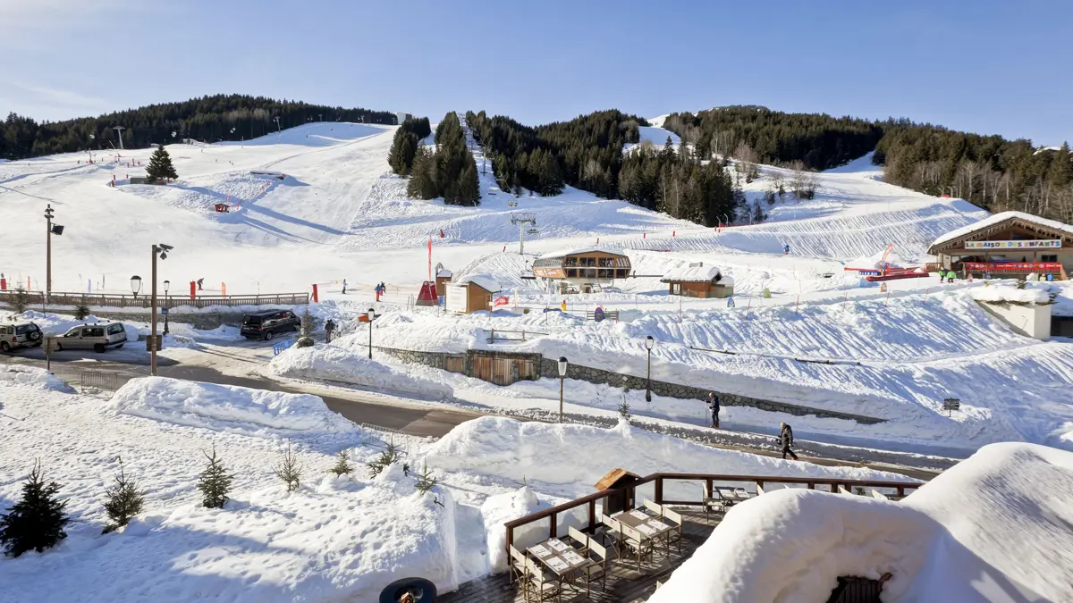 Hotel Les Flocons Courchevel Slope Side Location