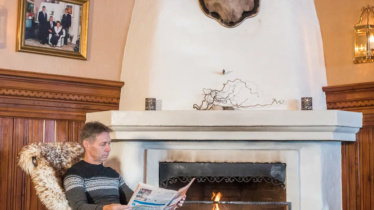 Fleischers Hotel, Voss - Fireplace 