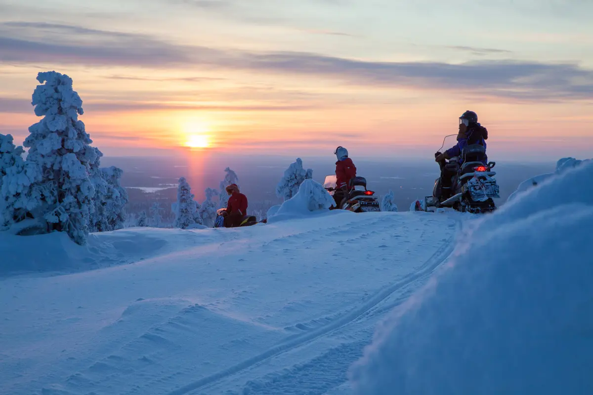 Muonio Finland Snowmobile Tour 5