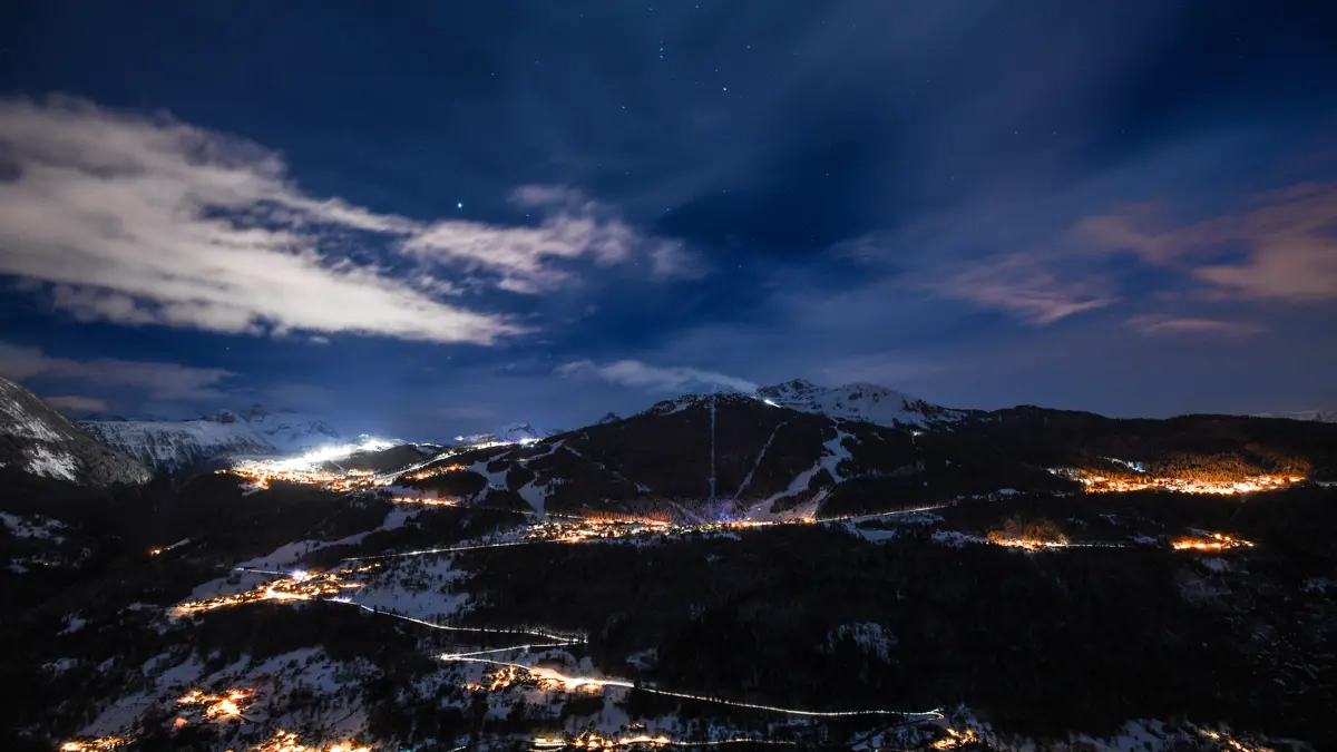 Courchevel at Night
