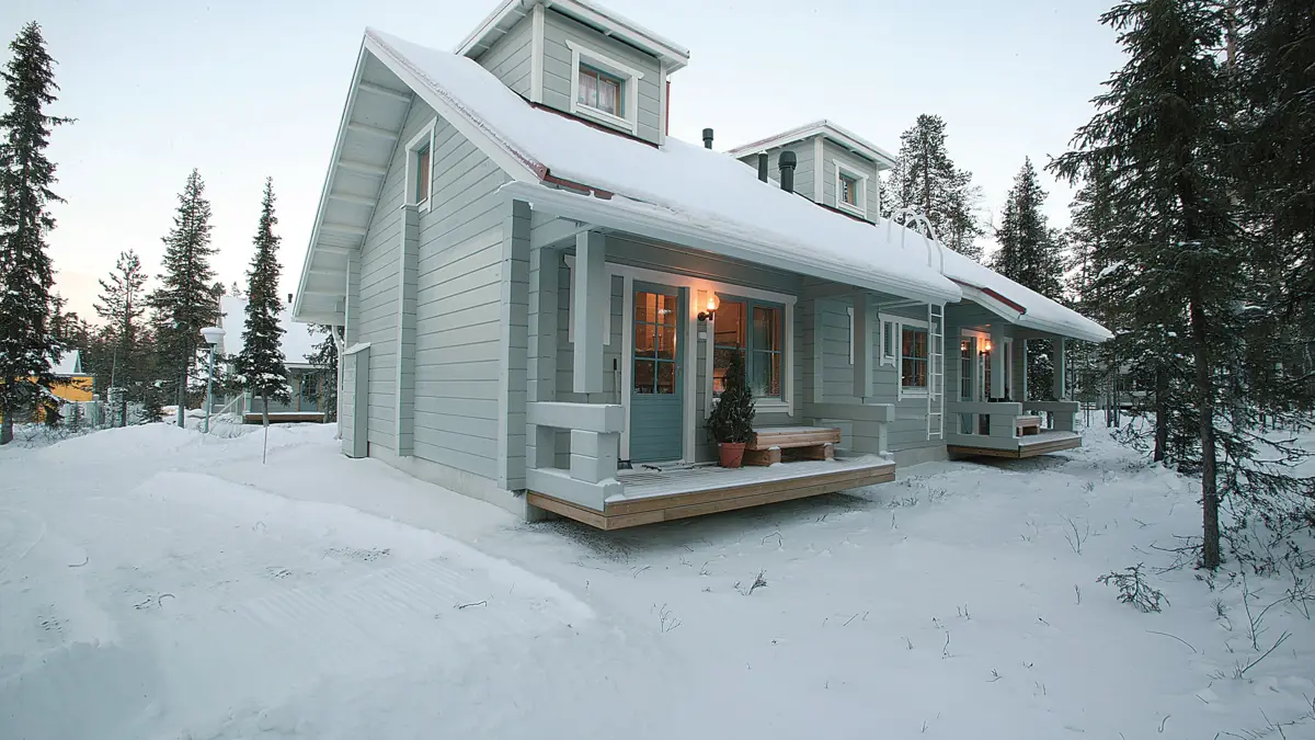 Yllas Log Cabins Yllas Flat Log Cabin Exterior Reporanka 2Bedroom