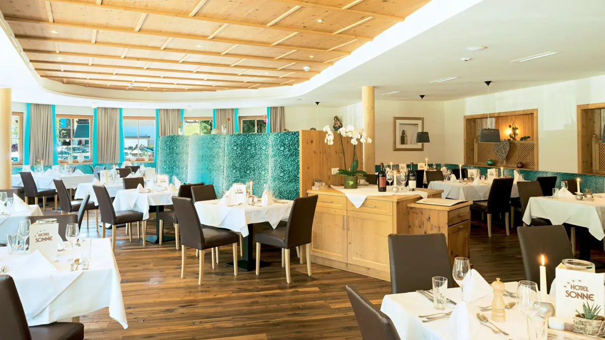 Hotel Sonne Saalbach Dining Room