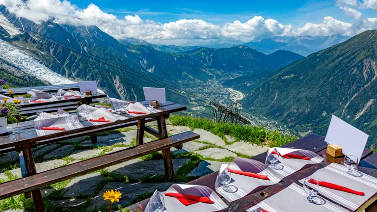 A scenic view of a landscape