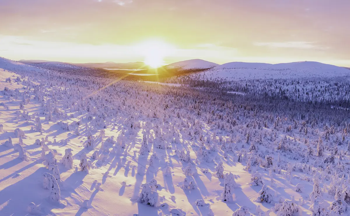 Muonio Finland Sunset