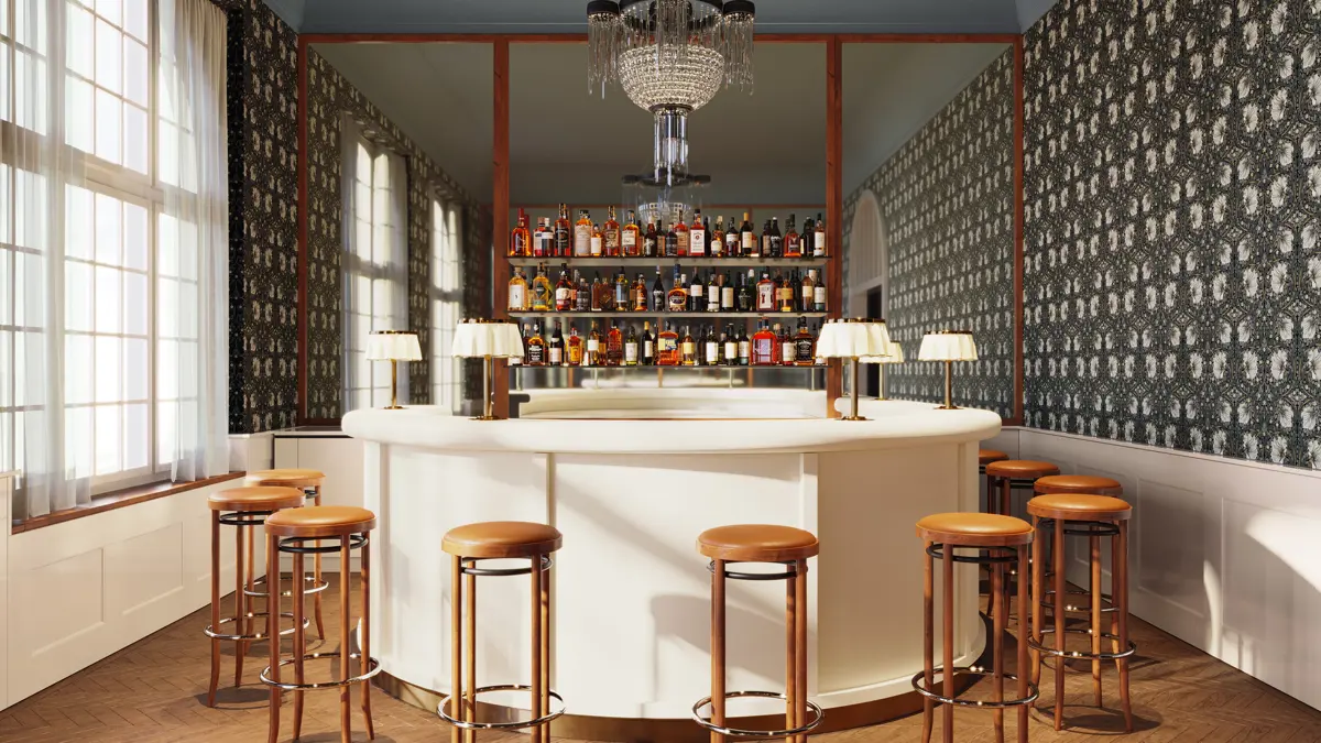 Grand Hotel Belvedere Wengen Bar Area