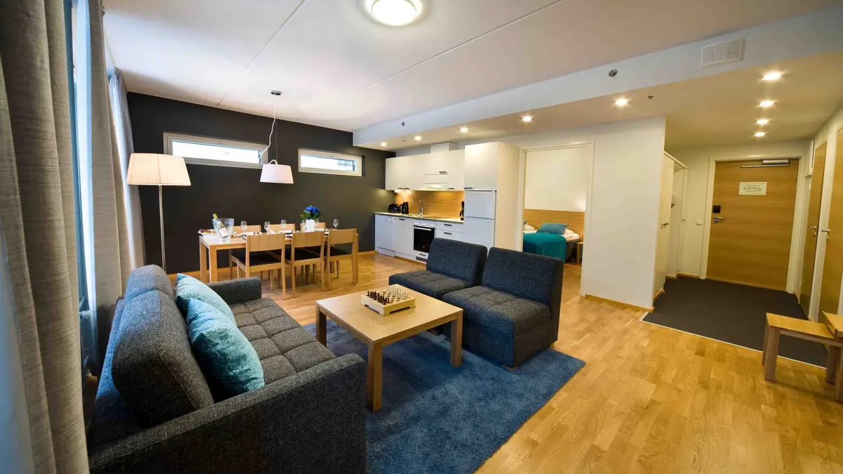 Panorama Hotel Levi Three Bedroom Apartment Lounge