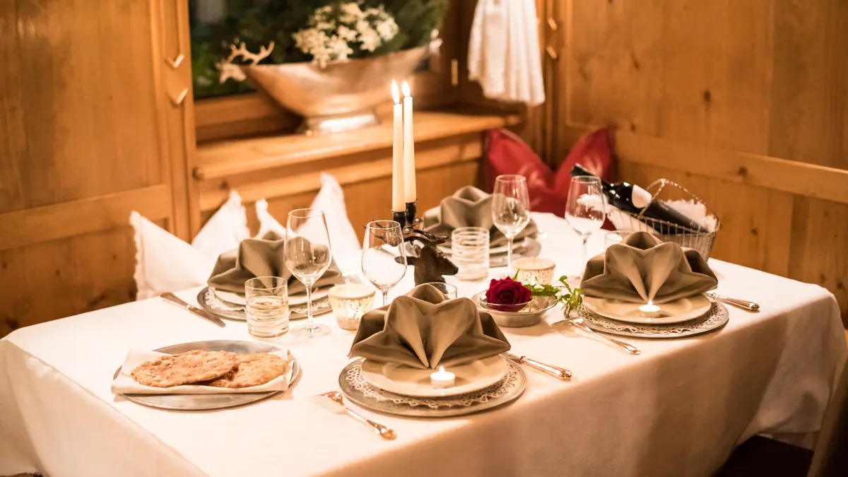 Inghams Italy Dolomites Selva Hotel Pralong Dining Table