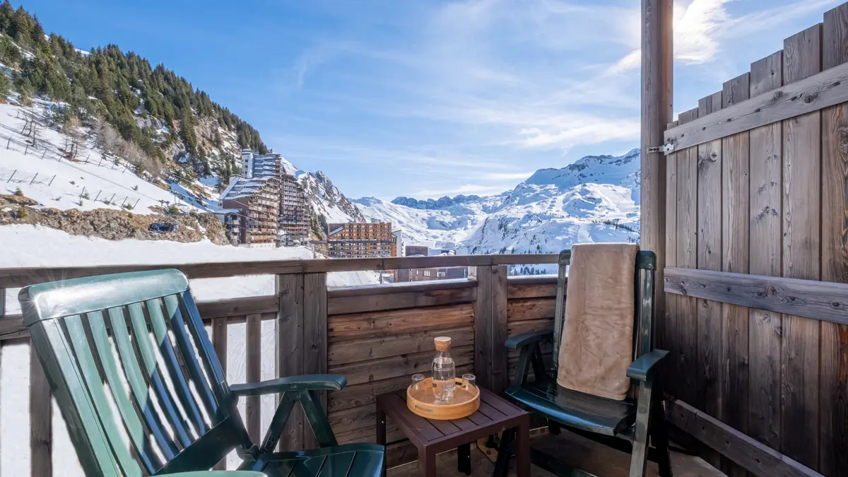 Electra Apartments Avoriaz One Bedroom Apartment Balcony
