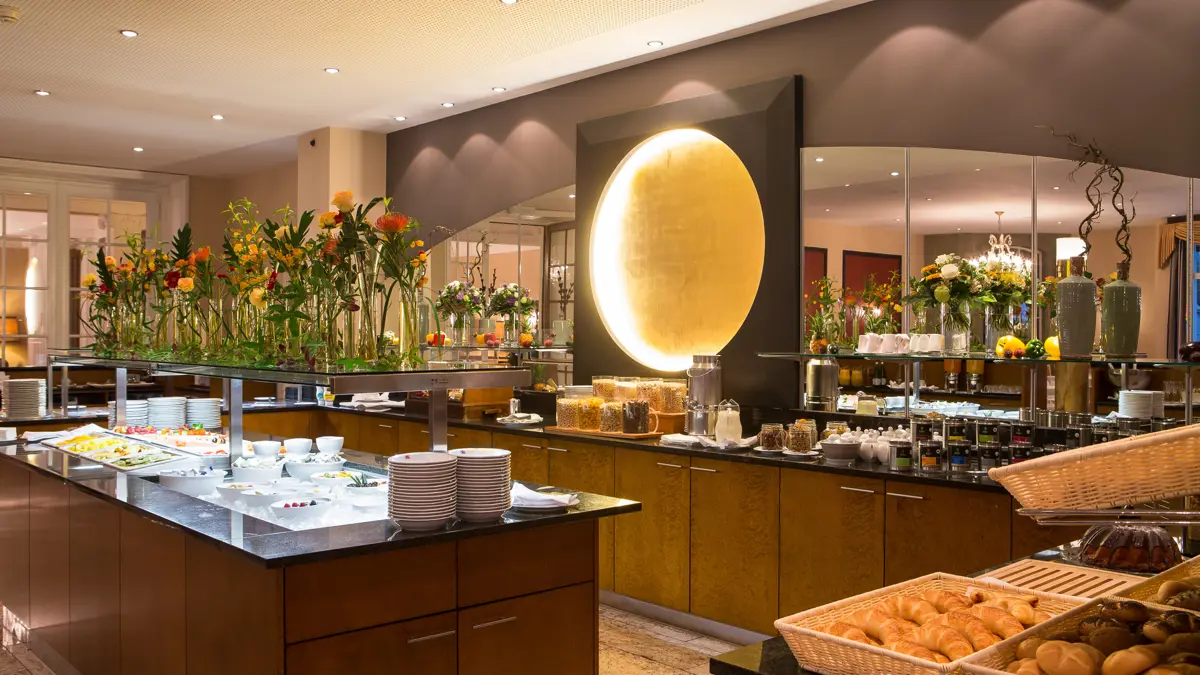 Grand Hotel Beau Rivage Interlaken Breakfast Buffet Area