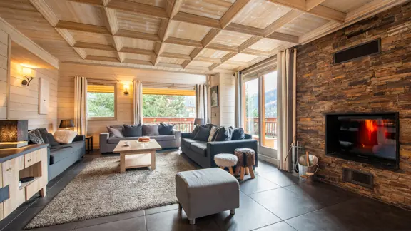 Chalet Le Cedre Blanc Meribel Lounge