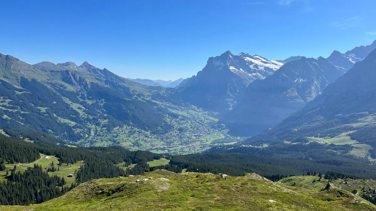 Wengen View Over Grindewald From Mannlichen Kleine Scheidegg Panoramaweg