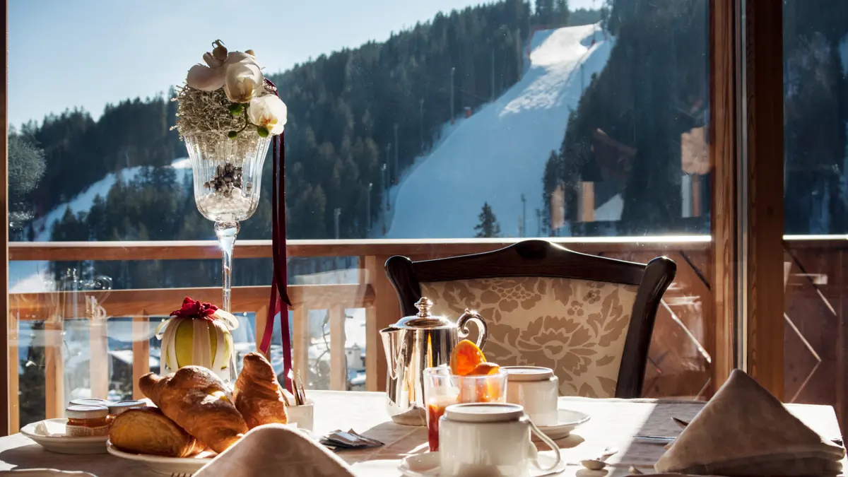 Inghams Italy Dolomites Madonna Di Campiglio Hotel Cristal Palace Breakfast View