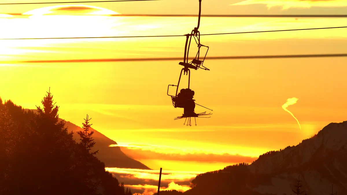 Avoriaz Portes Du Soleil Sunset Avoriaz 1800