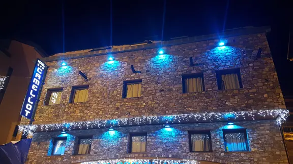 Hotel Camelot Pas De La Casa Exterior Night Shot