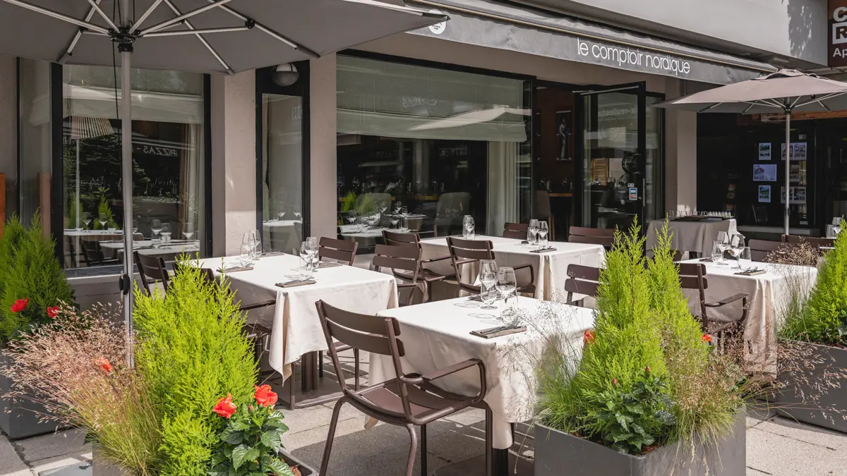 Hotel Le Morgane Chamonix Outdoor Dining