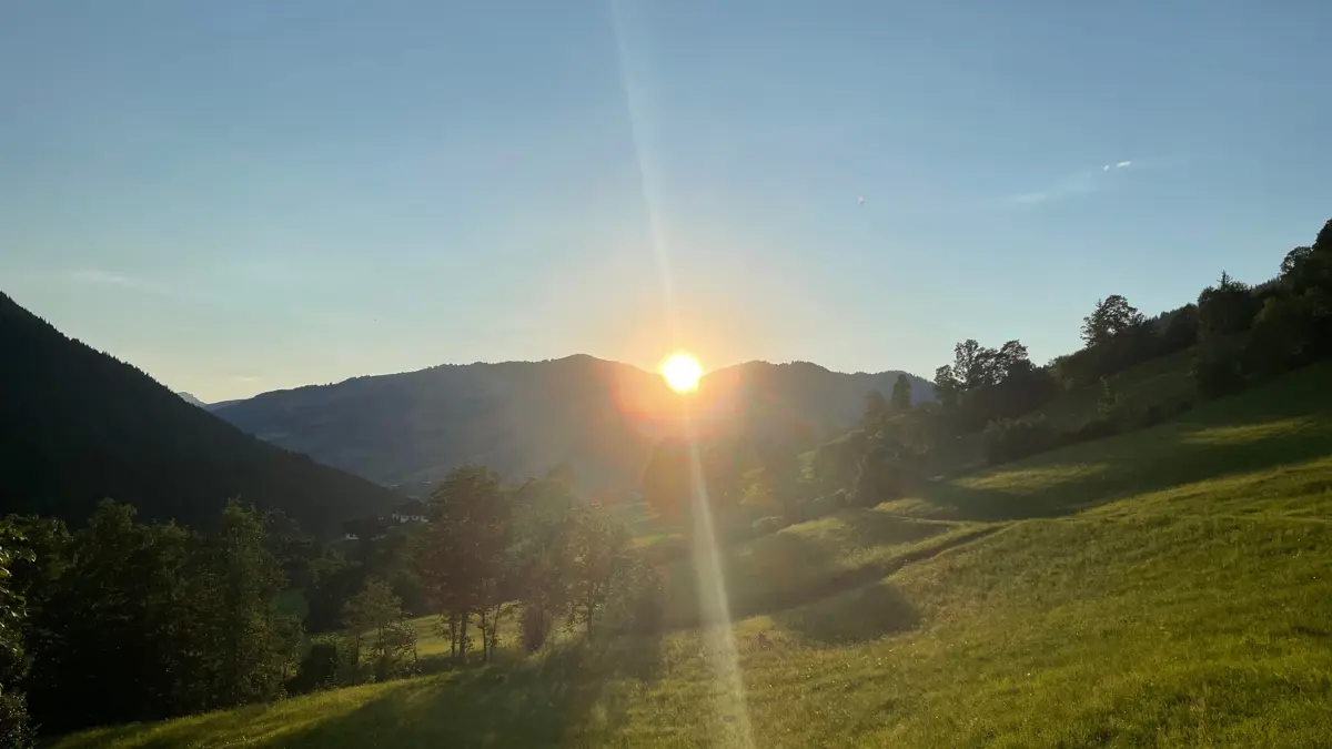 Saalbach Hinterglemm Sunset Promenade