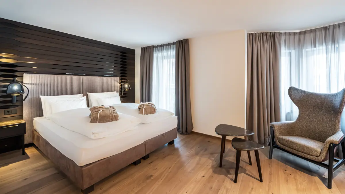 Italy, Dolomites, Selva, Hotel Stella, Superior Bedroom