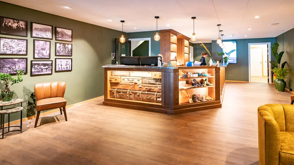 Hotel Aurlandsfjord Flam Aurland Reception (copyright: Norwaysbest/Sverre Hjørnevik)