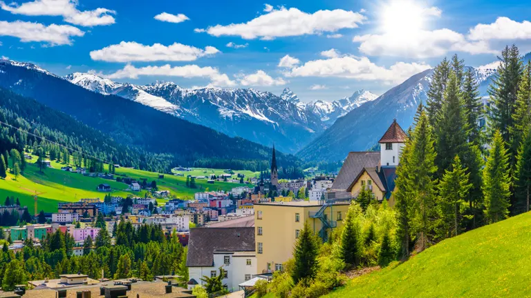 A scenic view of a landscape