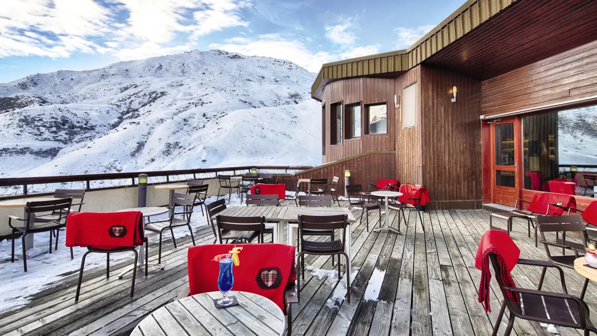 Hotel Les Bruyères Les Menuires Outdoor Terrace