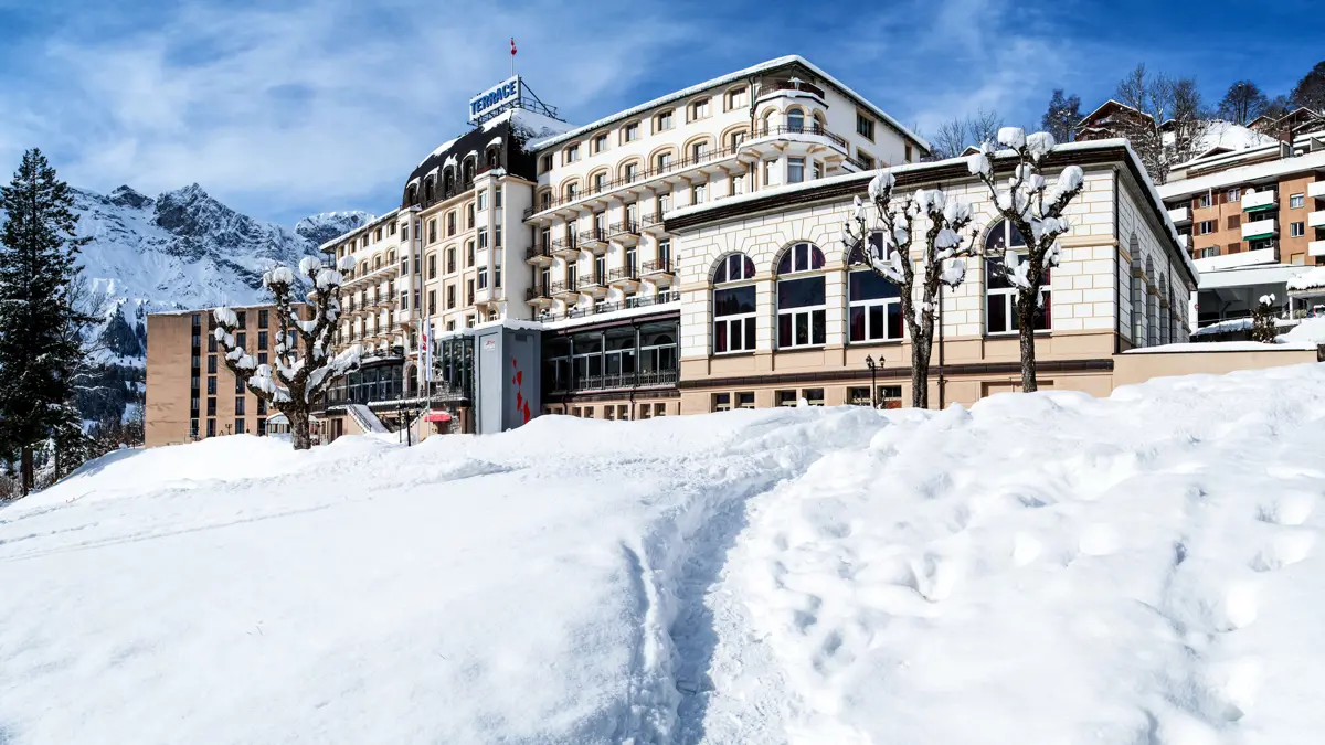 Hotel Terrace Engelberg Winter Exterior