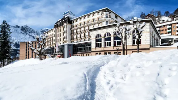 Hotel Terrace Engelberg Winter Exterior