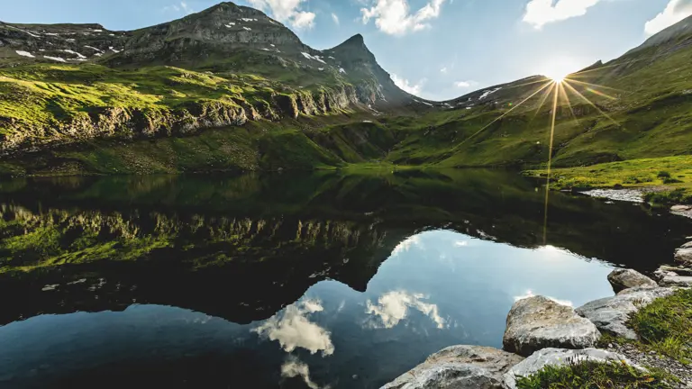 A scenic view of a landscape