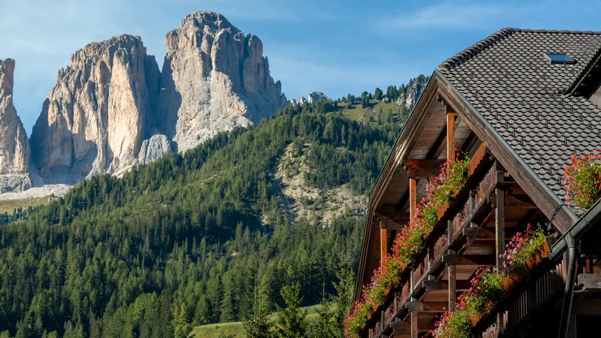 Immersed in Dolomite landscape
